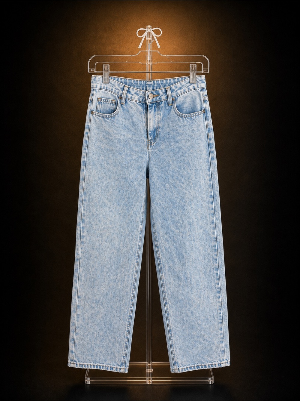 Classic Light Blue Women’s Straight-Leg Jeans